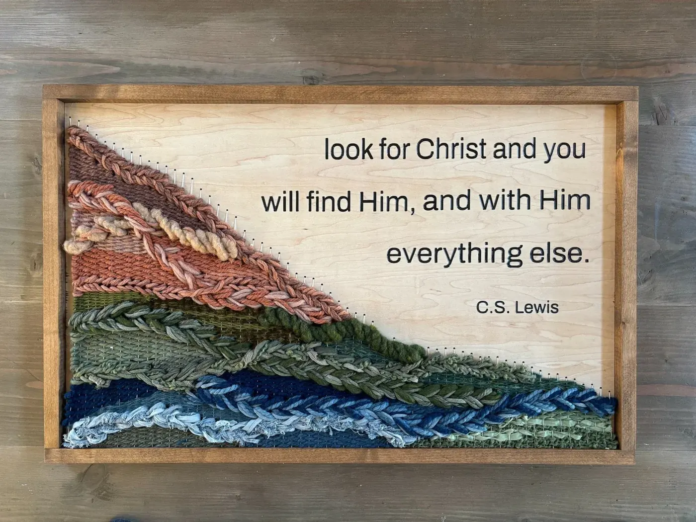 CS Lewis Woven Art