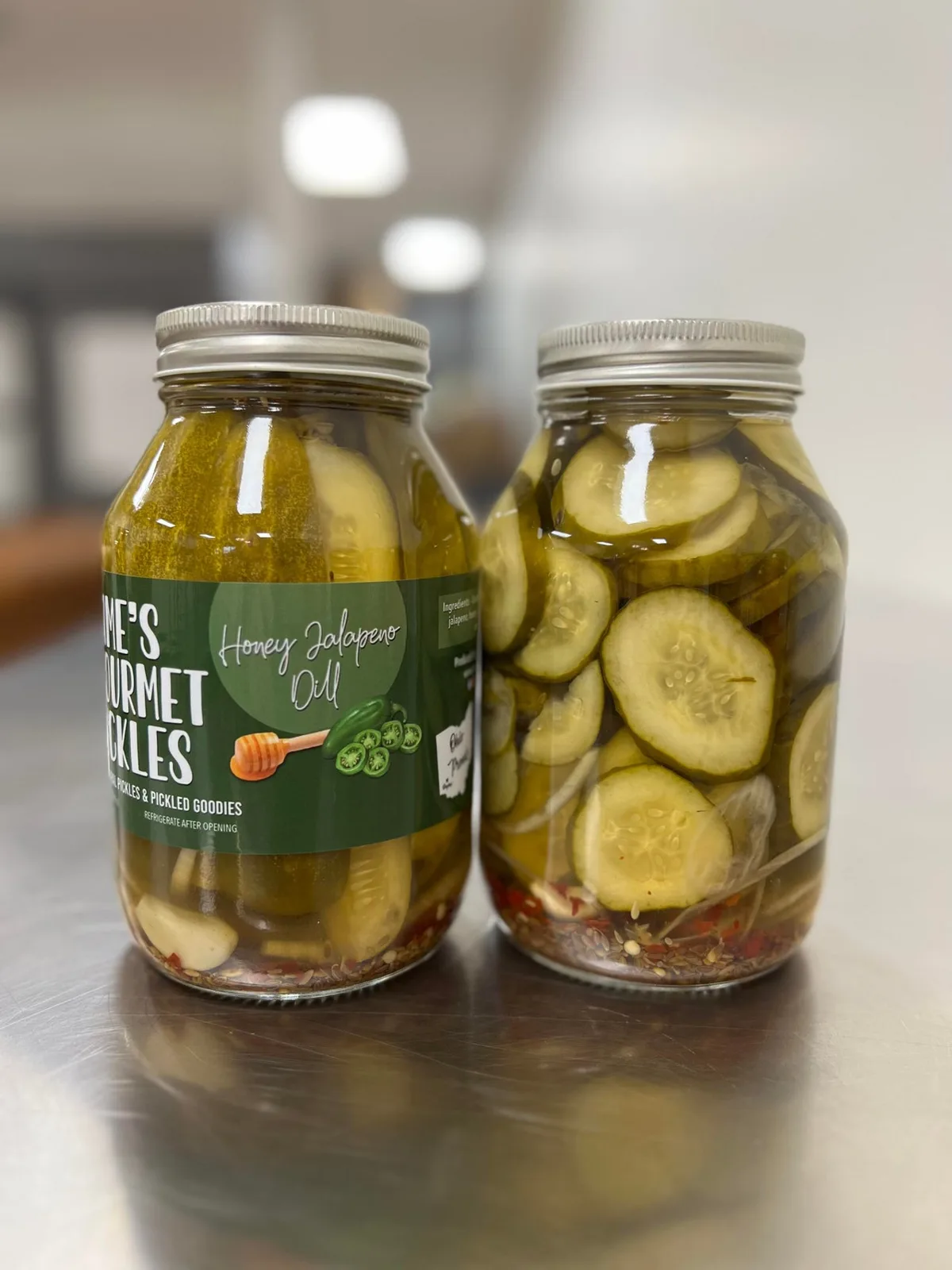Honey Jalapeño Dill pickles
