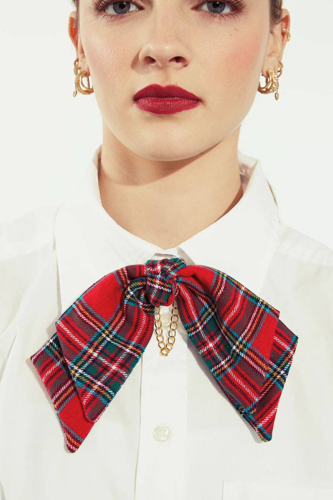 Stewart Plaid Links Bow