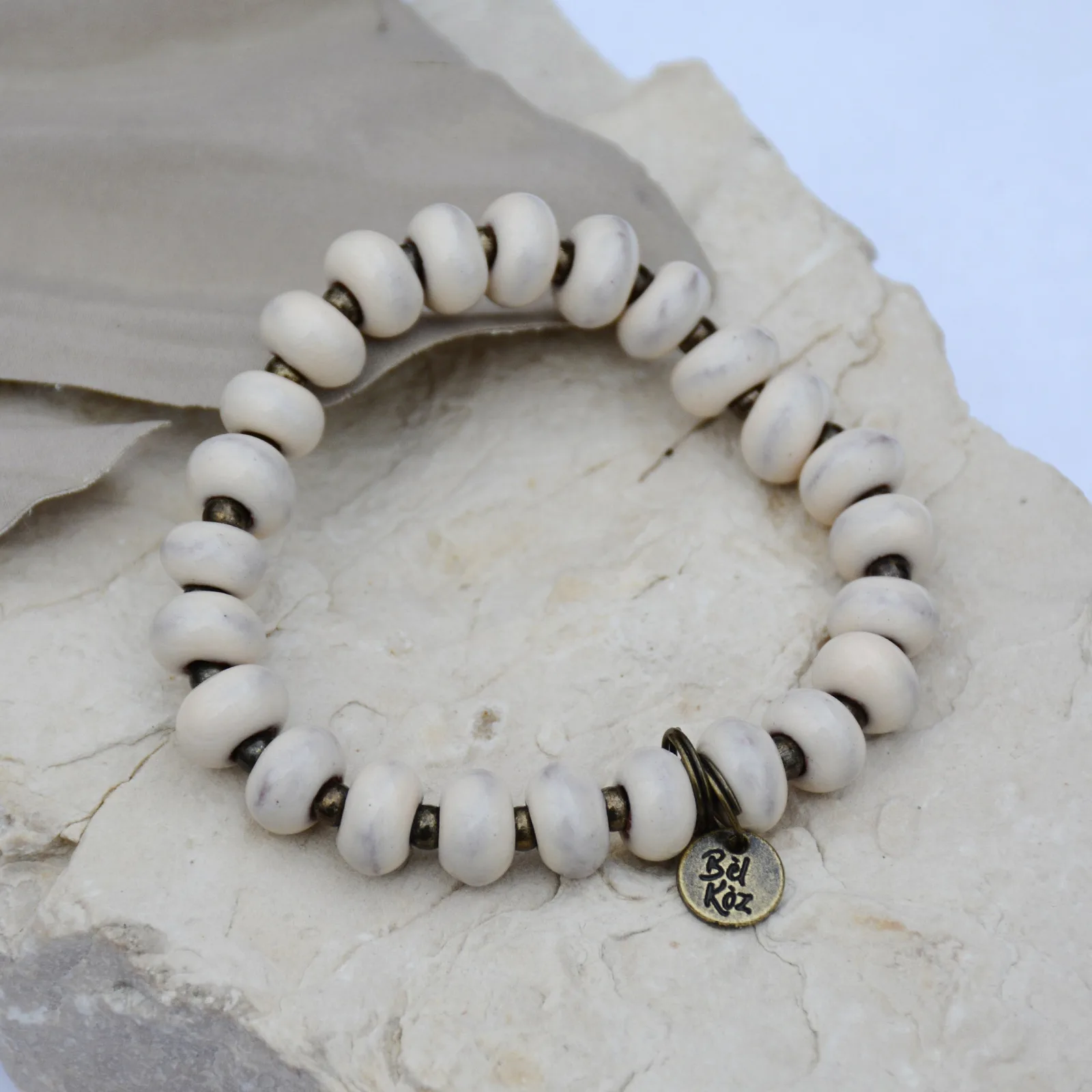 Rondelle Clay Bead Bracelet