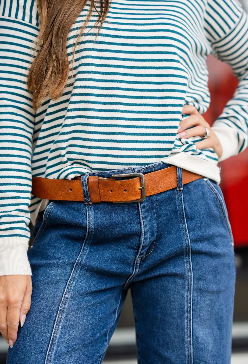 Dani Cognac Leather Belt