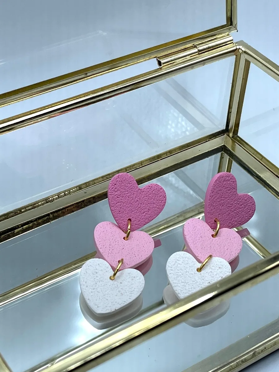 3 Heart Dangles
