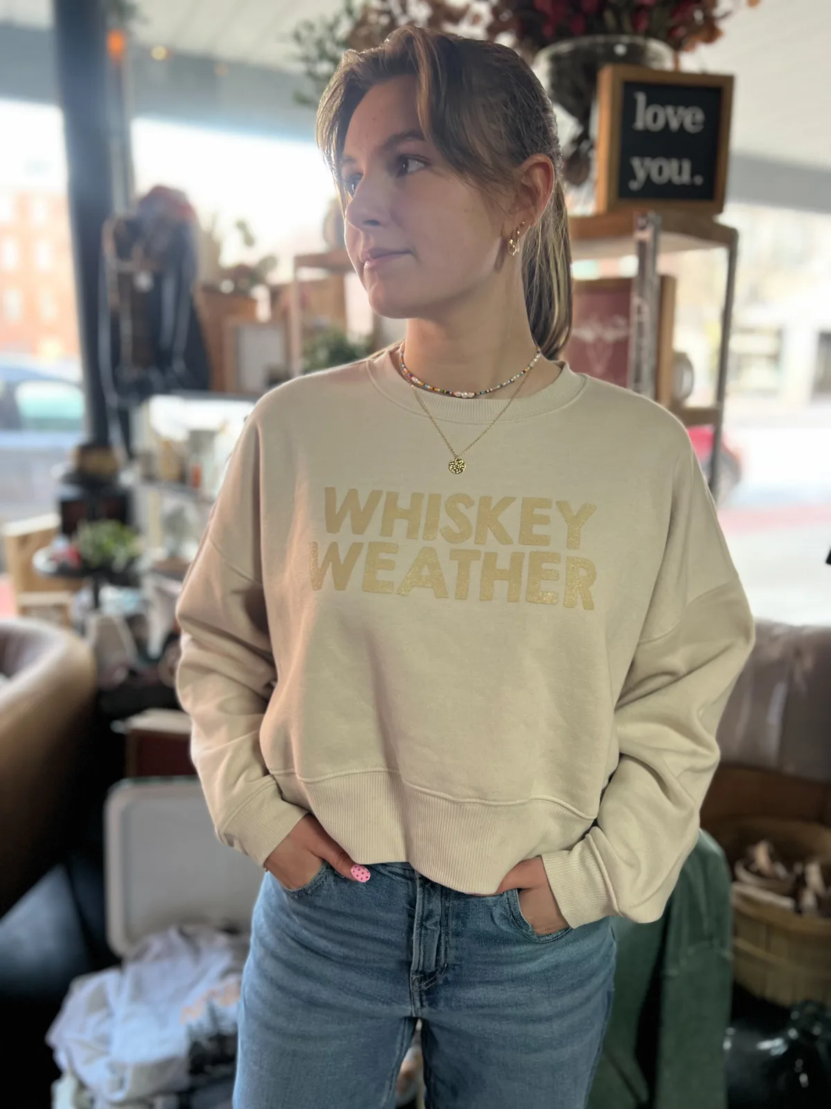 Whiskey Weather cream crew