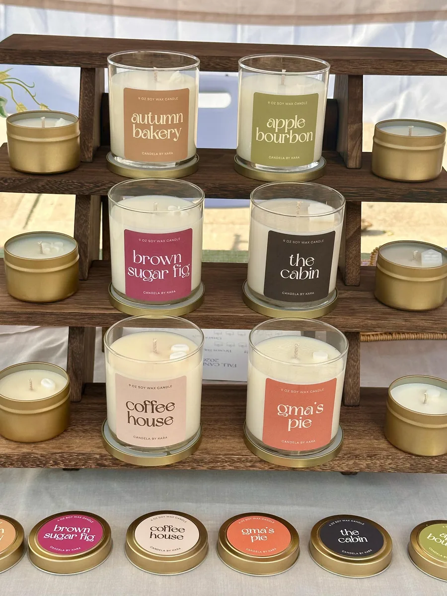 Fall soy wax candle collection