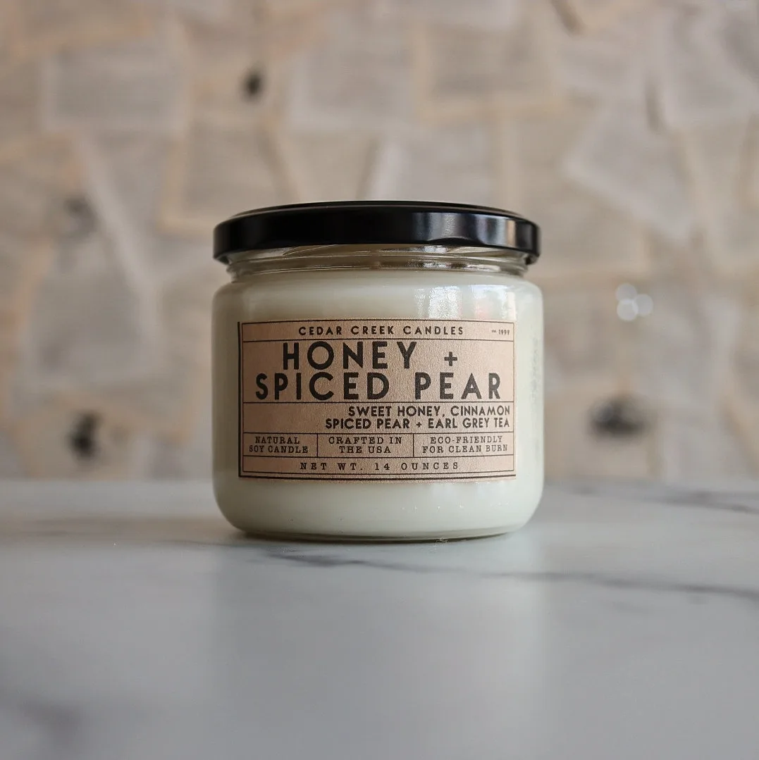 Honey + Spiced Pear soy candle