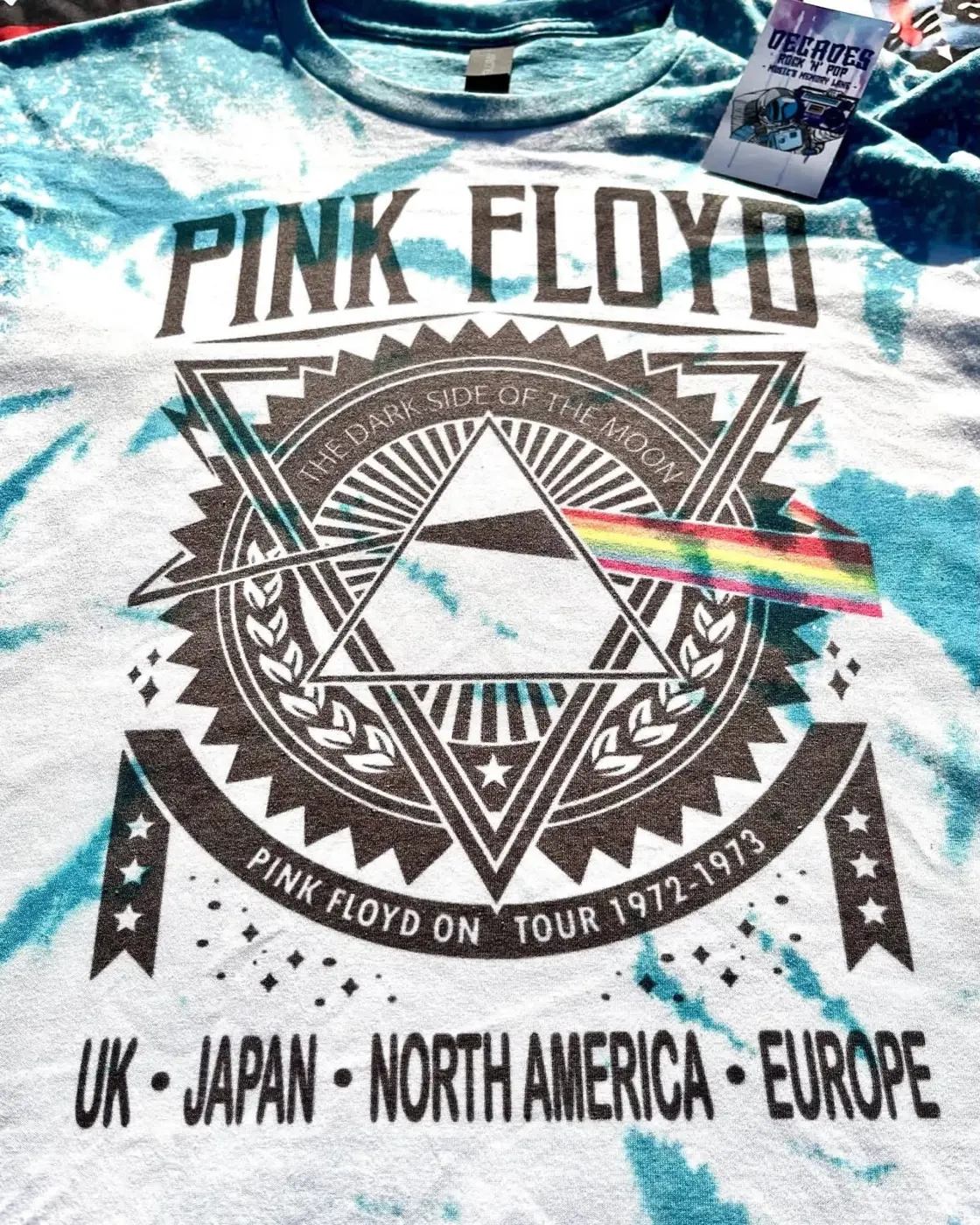 Handcrafted Pink Floyd vibe tee