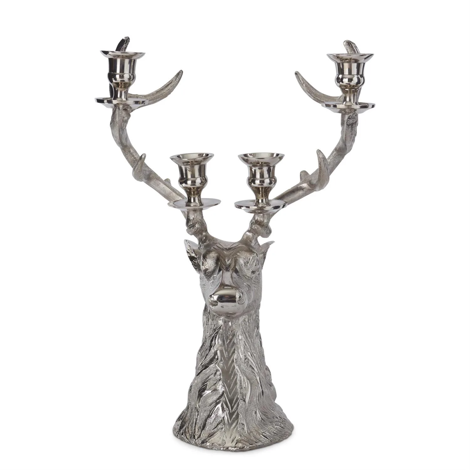 Silver Deer Candelabra