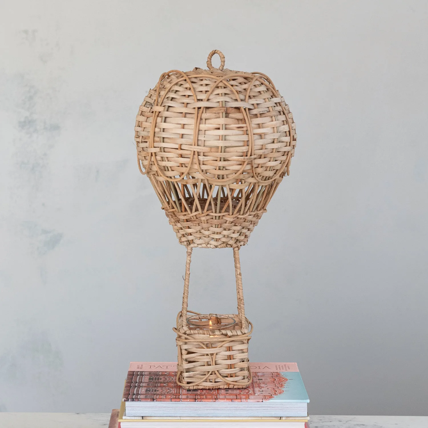 Hand-Woven Rattan Hot Air Balloon