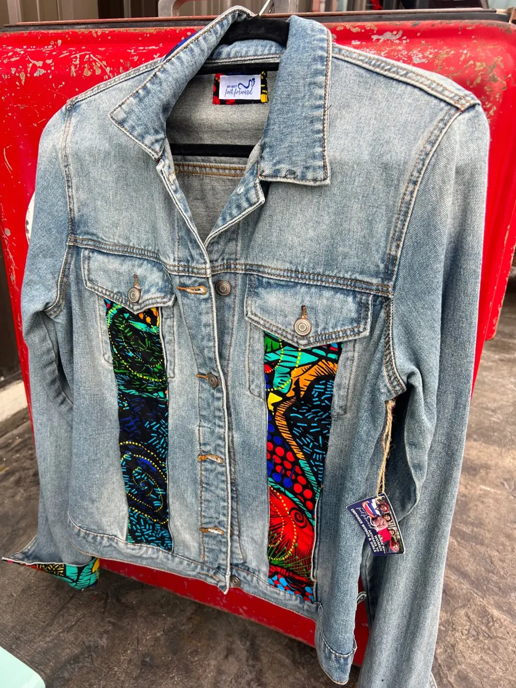 Mary Jean upcycled denim jacket