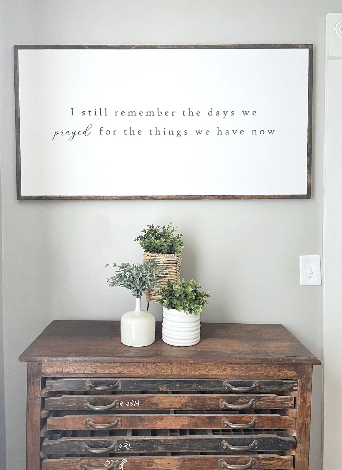 I Still Remember the Days I Prayed sign