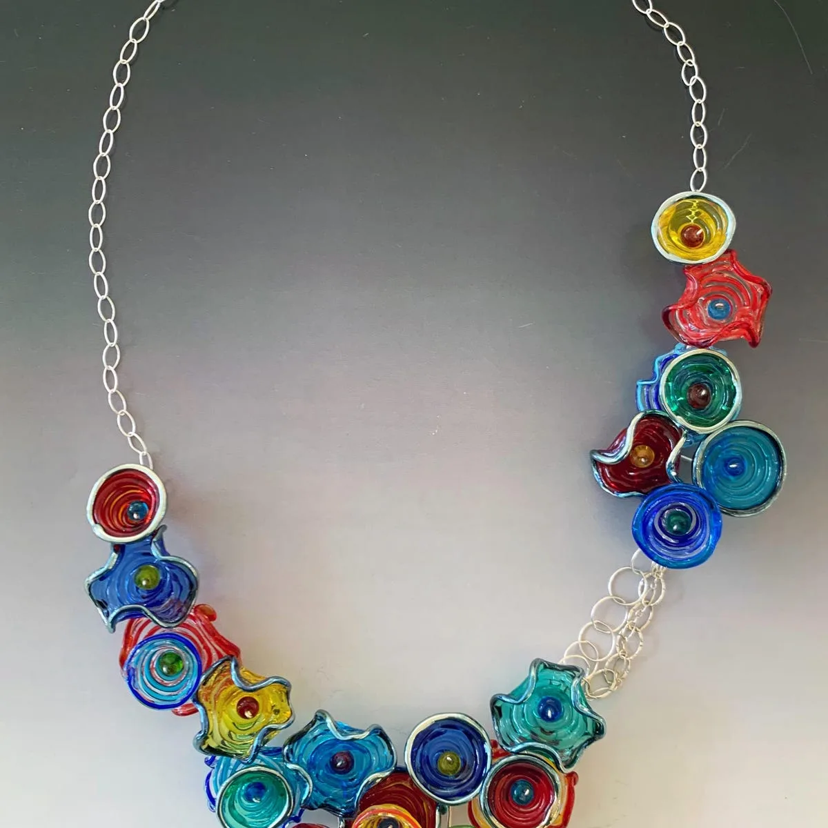 Octopus' Garden asymmetric necklace, large