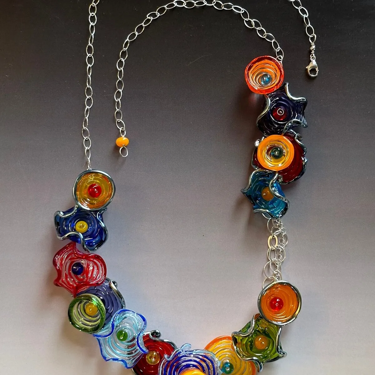 Octopus' Garden asymmetric necklace