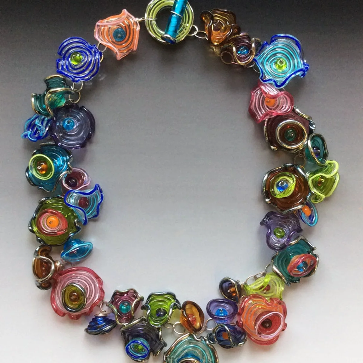 Octopus' Garden necklace, multicolor