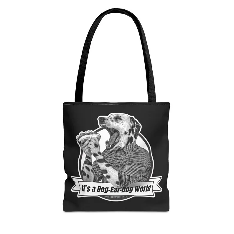 Dalmatian hot dog tote bag