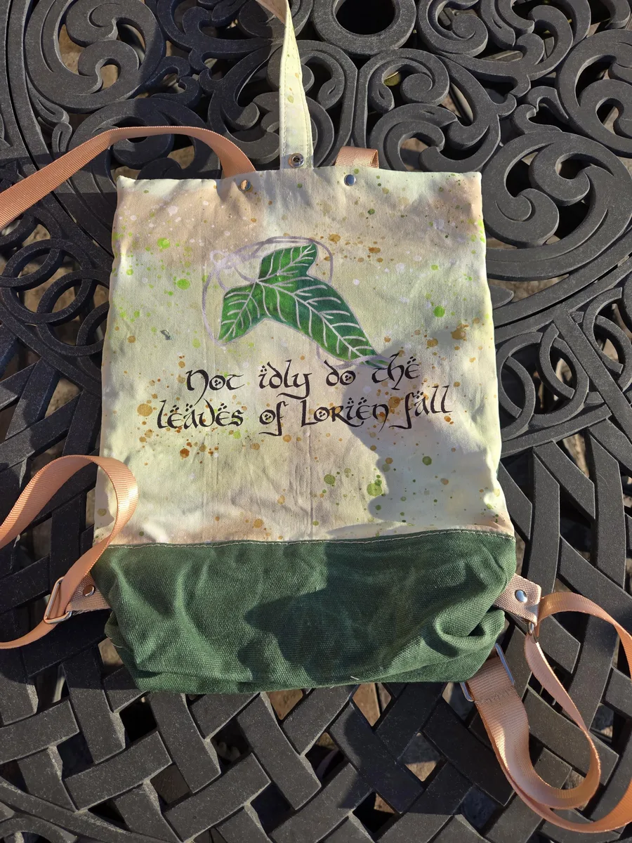A foldaway travel backpack