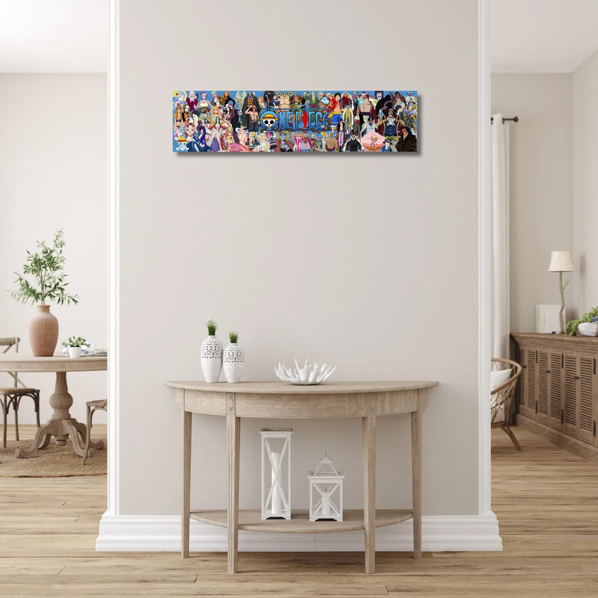 One Piece character collage ceramic wall tile