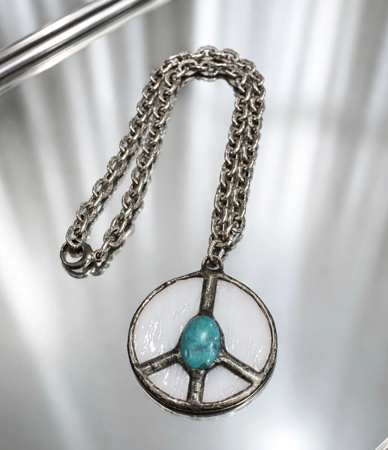 Turquoise Peace Necklace