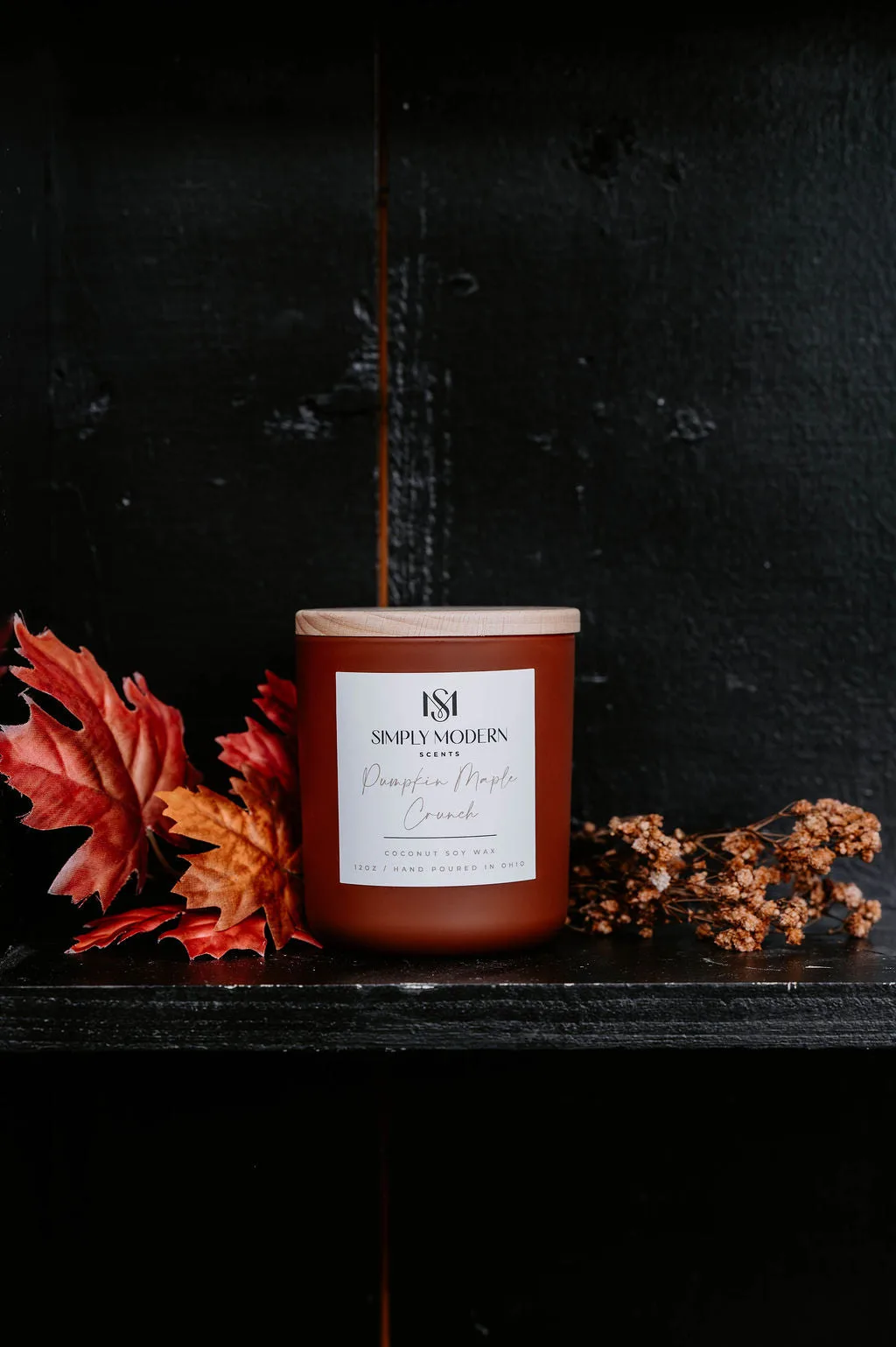 Pumpkin Maple Crunch wood-wick candle