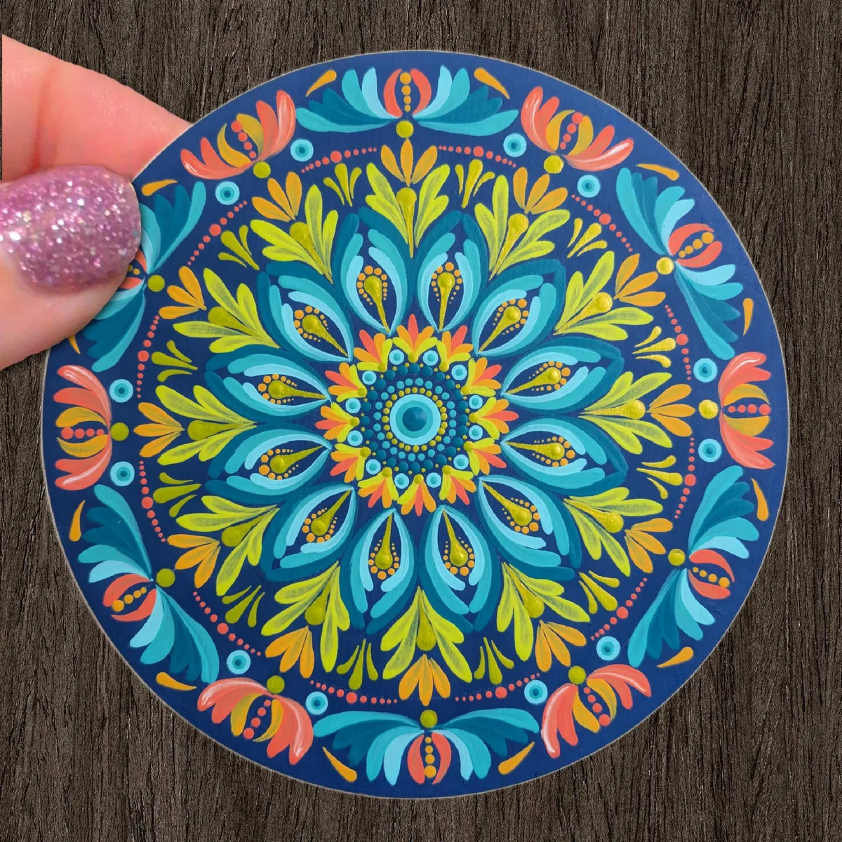 Cancun mandala sticker