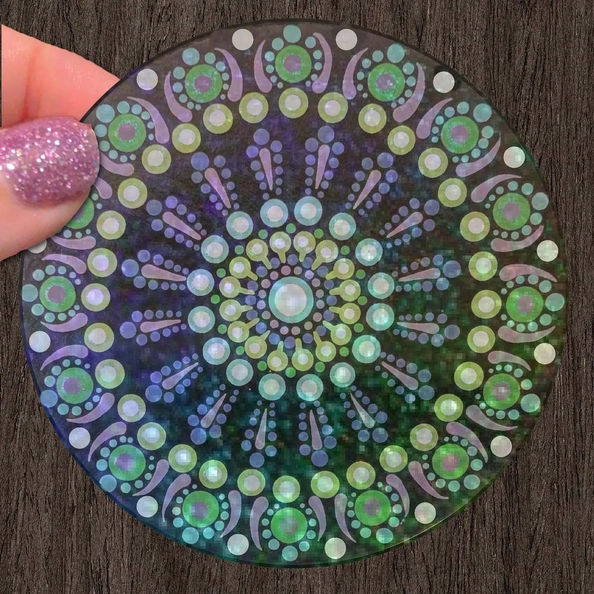 True Love mandala sticker