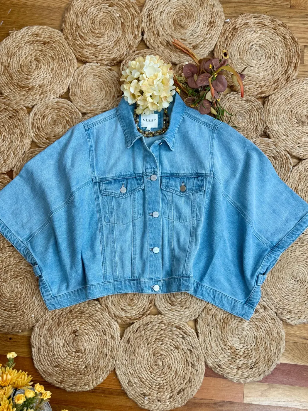 RISEN Denim Cape, light wash