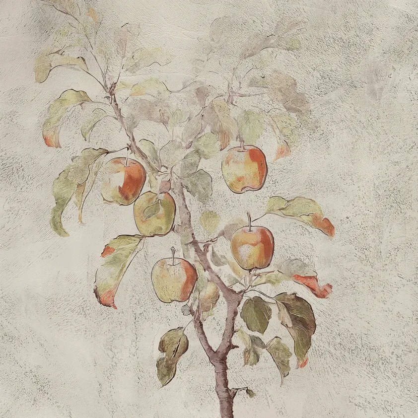 Vintage Apple Orchard print
