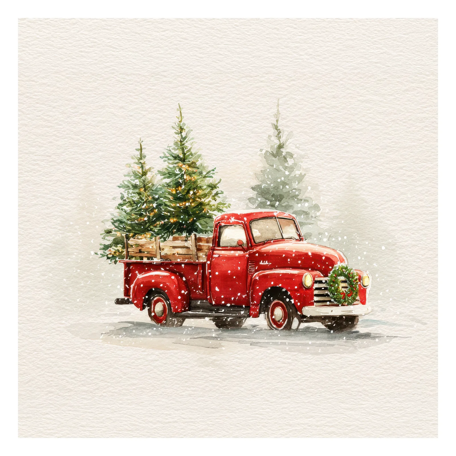 Truck with Trees print