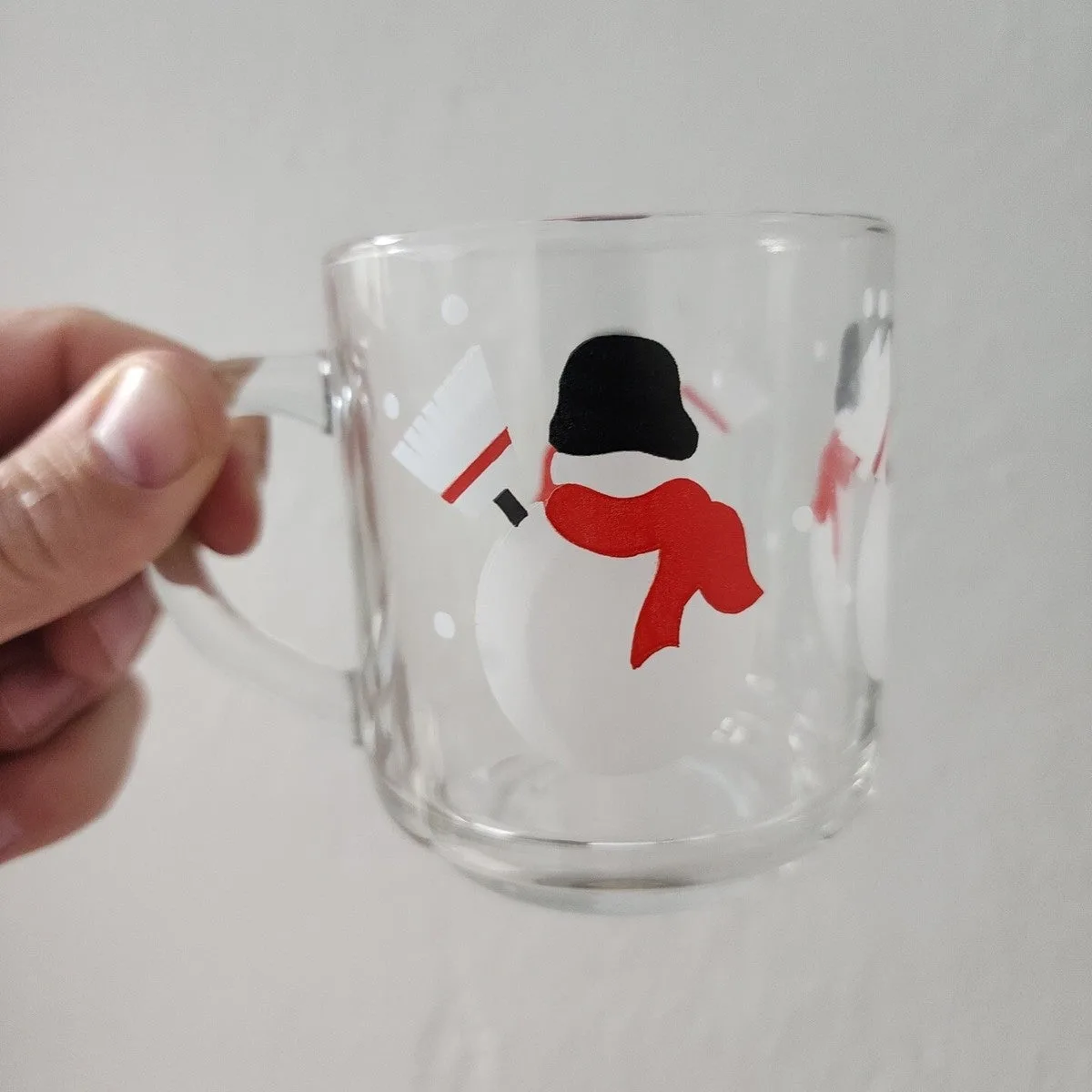 Vintage Luminarc Snowman Mug