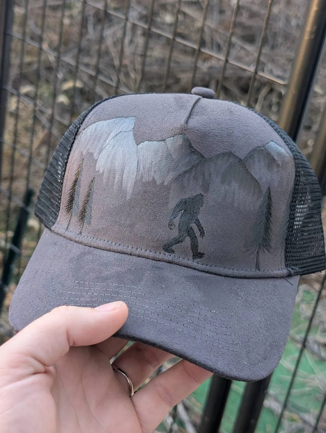 Bigfoot in the Forest Trucker Hat